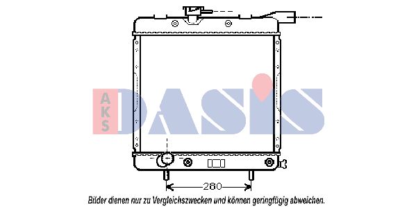 AKS DASIS Radiaator,mootorijahutus 520730N